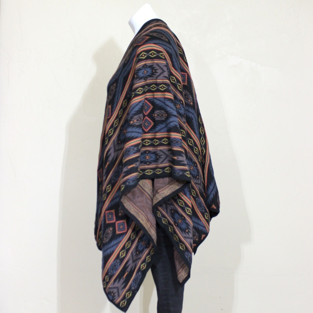 Peruvian Connection Cardigan Wrap Shawl Aztec - Picture 5 of 7
